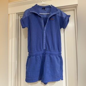 Vineyard Vines Blue Short Sleeve Romper